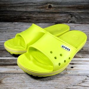 bright yellow crocs